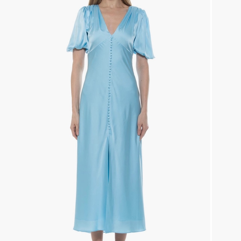 Alexia Admor Light Blue Midi Dress